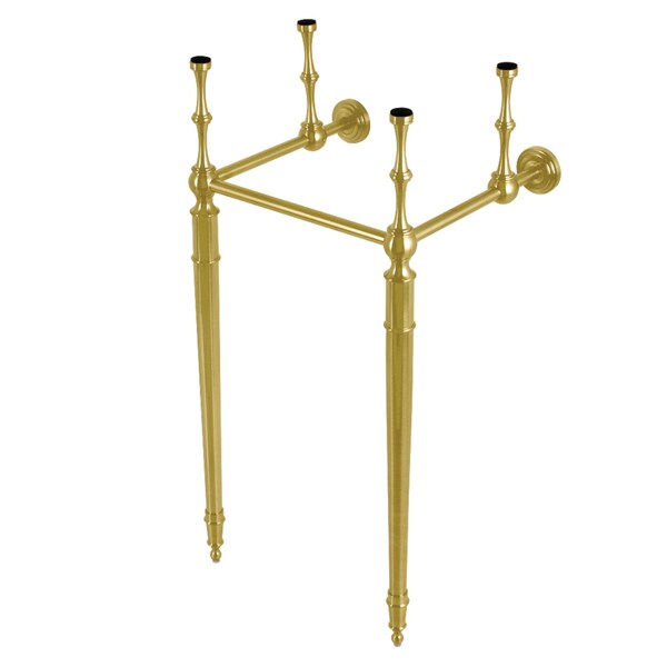 Brass Console Sink Legs, Brushed Brass